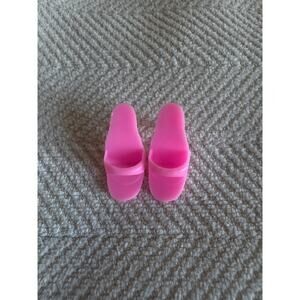 Barbie Doll Shoes Vintage Mules Slides Spike Heel Pink